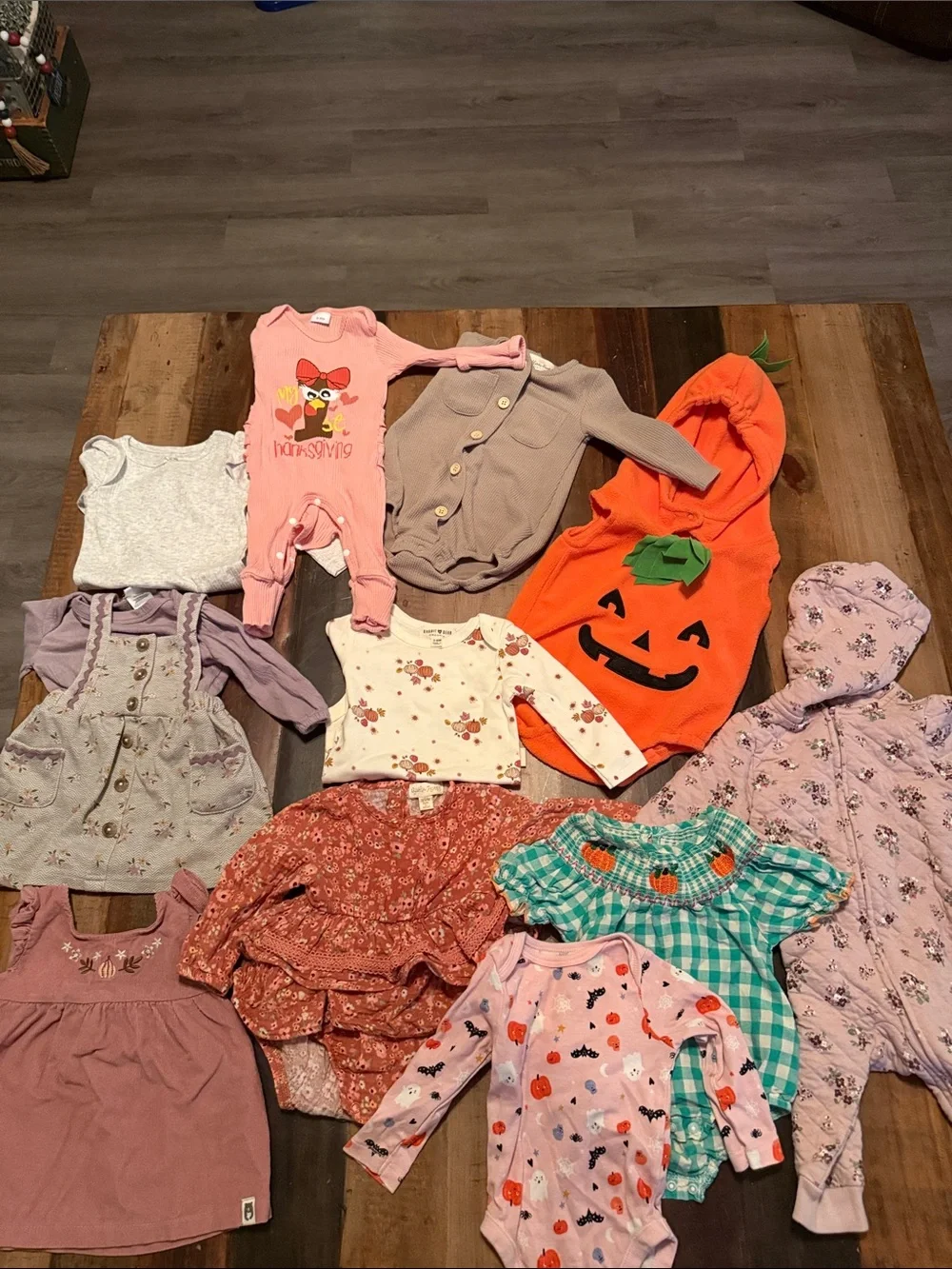 3-6 month baby girls fall clothes lot!